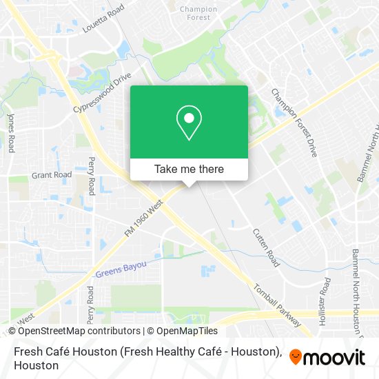 Fresh Café Houston map