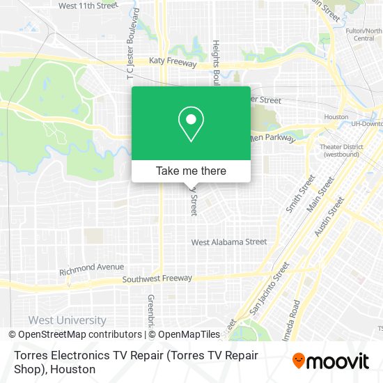 Mapa de Torres Electronics TV Repair