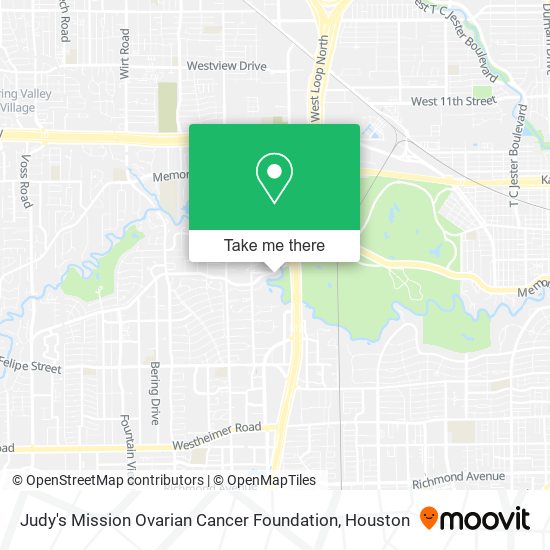 Judy's Mission Ovarian Cancer Foundation map
