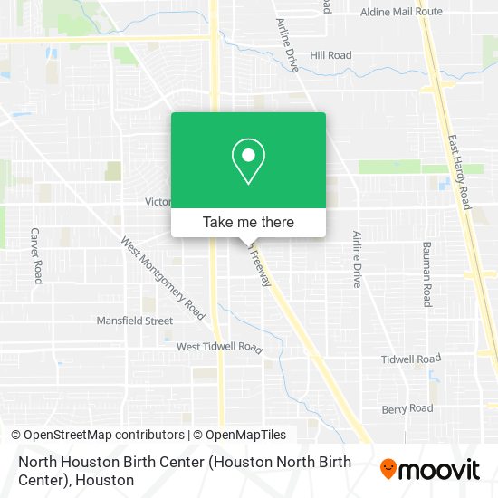 North Houston Birth Center map