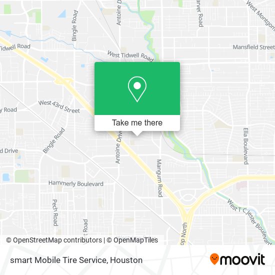 smart Mobile Tire Service map