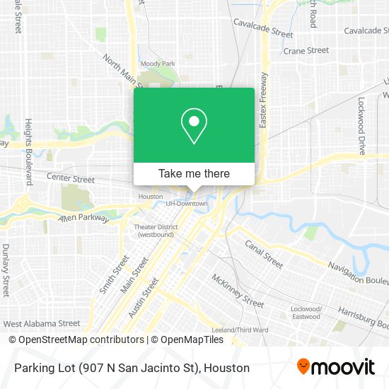 Parking Lot (907 N San Jacinto St) map