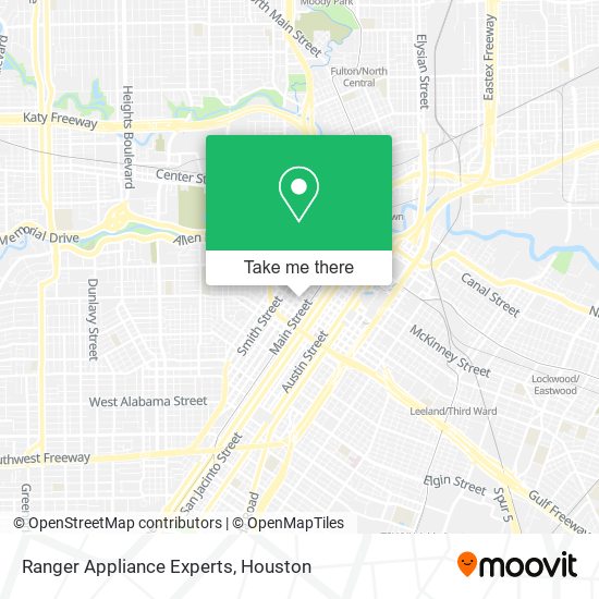 Ranger Appliance Experts map