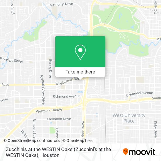 Zucchinis at the WESTIN Oaks (Zucchini's at the WESTIN Oaks) map