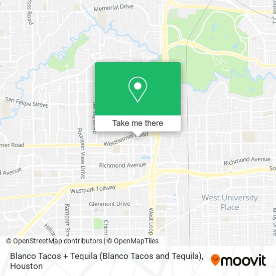 Mapa de Blanco Tacos + Tequila