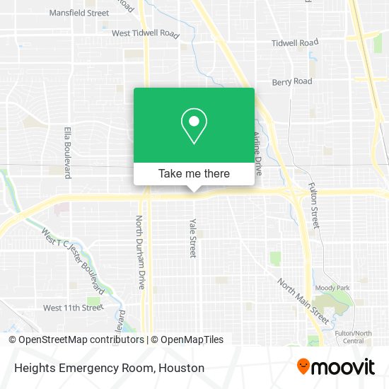 Mapa de Heights Emergency Room