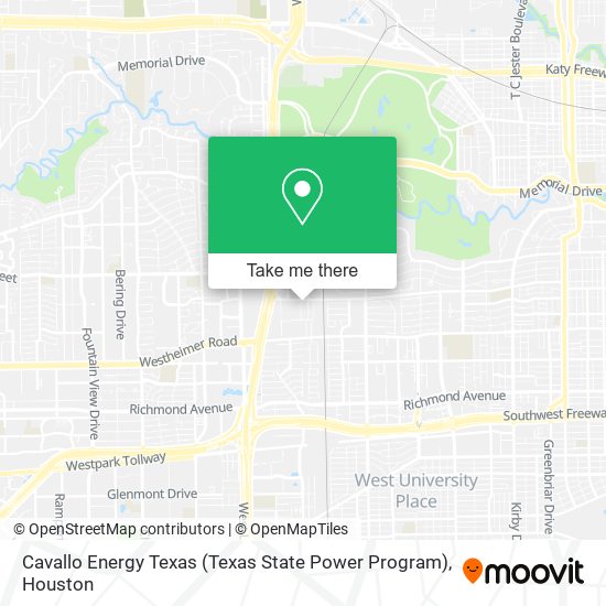 Cavallo Energy Texas (Texas State Power Program) map