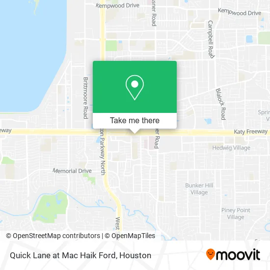 Quick Lane at Mac Haik Ford map