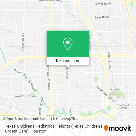 Mapa de Texas Children's Pediatrics Heights (Texas Children's Urgent Care)