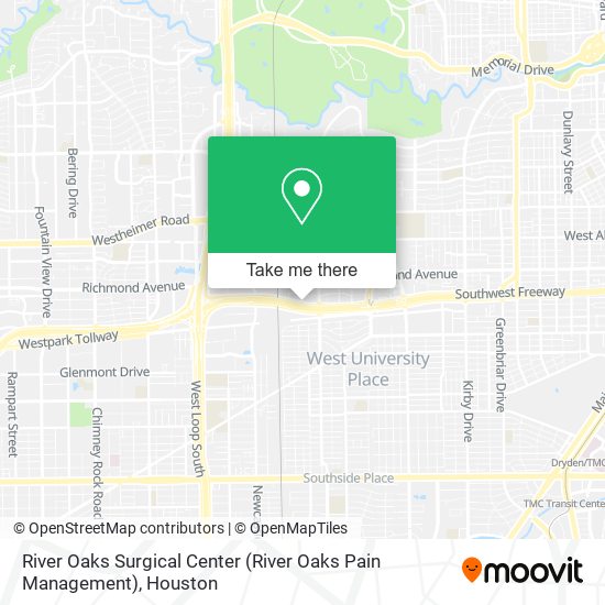 Mapa de River Oaks Surgical Center (River Oaks Pain Management)