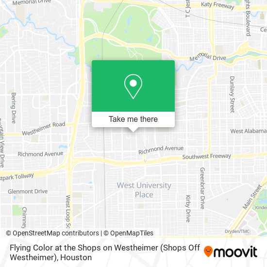 Flying Color at the Shops on Westheimer (Shops Off Westheimer) map