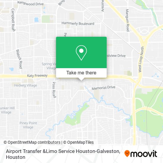 Mapa de Airport Transfer &Limo Service Houston-Galveston