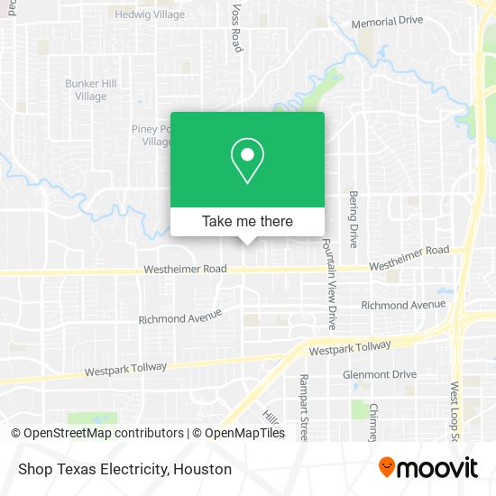 Shop Texas Electricity map