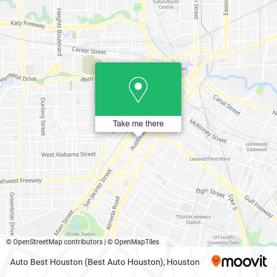 Mapa de Auto Best Houston