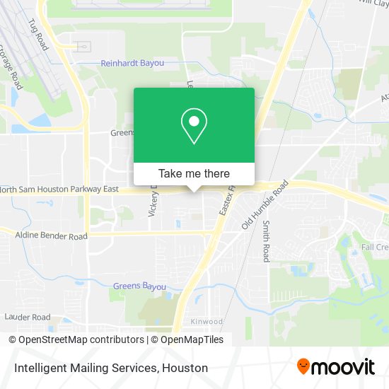 Intelligent Mailing Services map