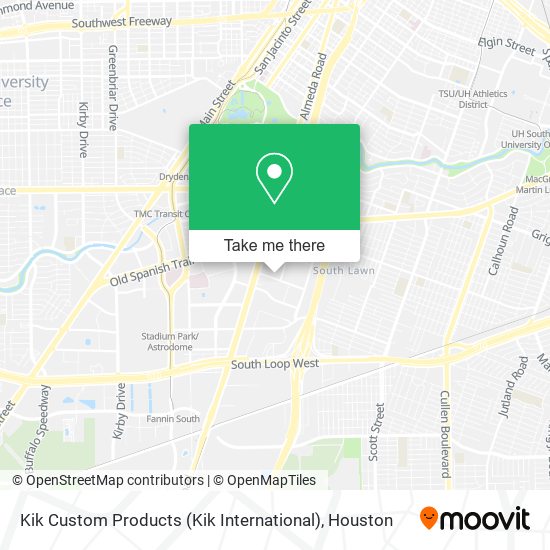 Mapa de Kik Custom Products (Kik International)