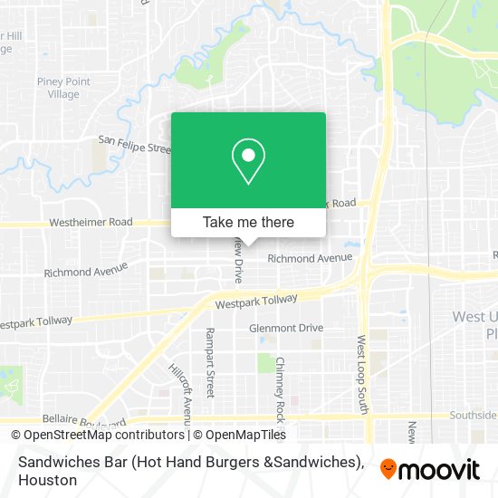 Sandwiches Bar (Hot Hand Burgers &Sandwiches) map