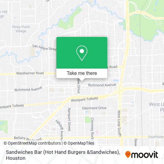 Mapa de Sandwiches Bar (Hot Hand Burgers &Sandwiches)