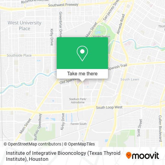Mapa de Institute of Integrative Biooncology (Texas Thyroid Institute)