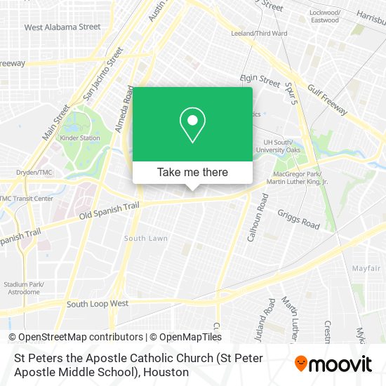 Mapa de St Peters the Apostle Catholic Church (St Peter Apostle Middle School)