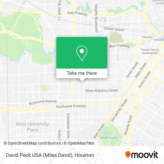 David Peck USA (Miles David) map