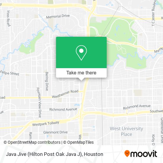 Java Jive (Hilton Post Oak Java J) map