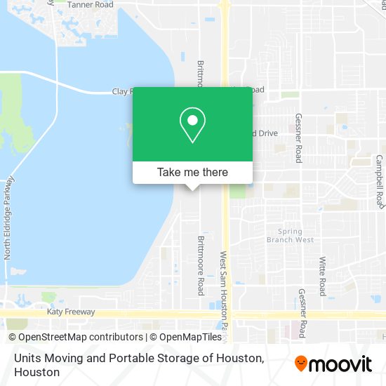 Units Moving and Portable Storage of Houston map