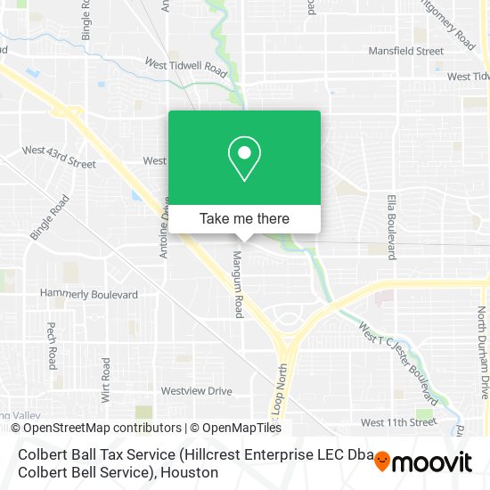 Colbert Ball Tax Service (Hillcrest Enterprise LEC Dba Colbert Bell Service) map