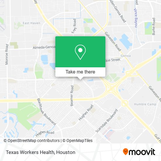 Texas Workers Health map