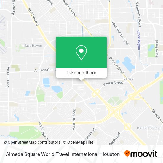 Almeda Square World Travel International map