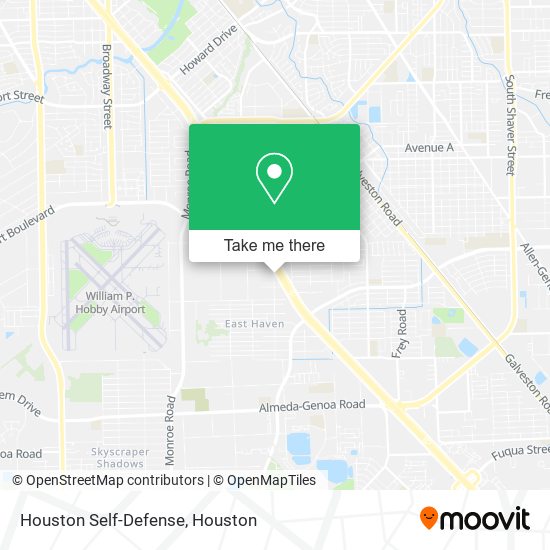 Houston Self-Defense map