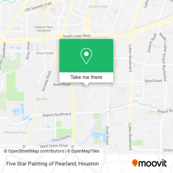 Mapa de Five Star Painting of Pearland