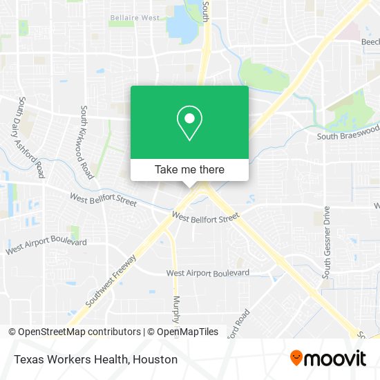 Mapa de Texas Workers Health