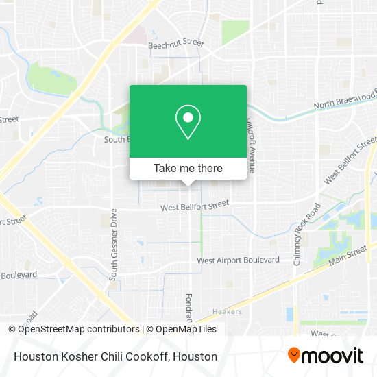 Houston Kosher Chili Cookoff map