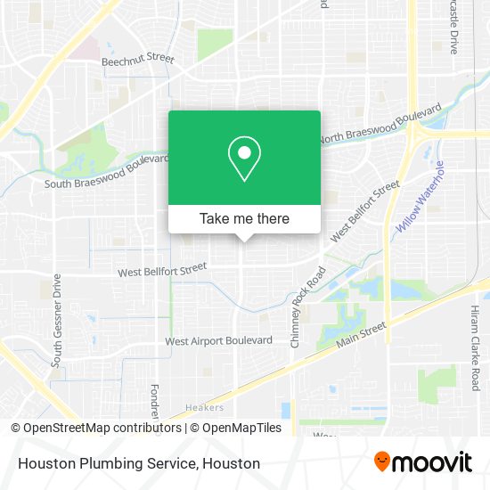 Houston Plumbing Service map