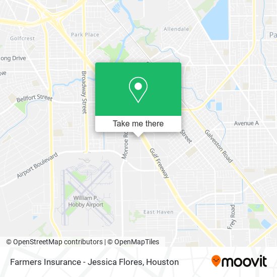 Farmers Insurance - Jessica Flores map