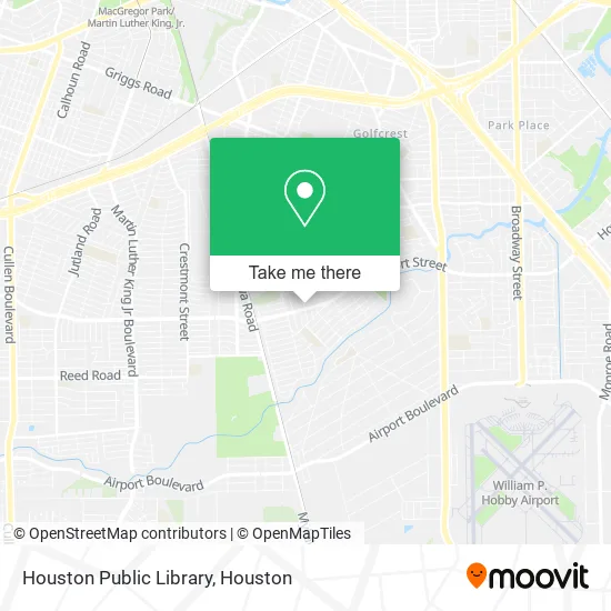 Houston Public Library map