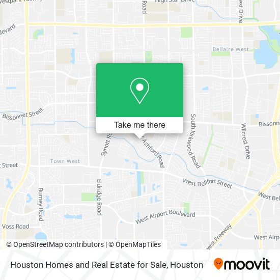 Houston Homes and Real Estate for Sale map