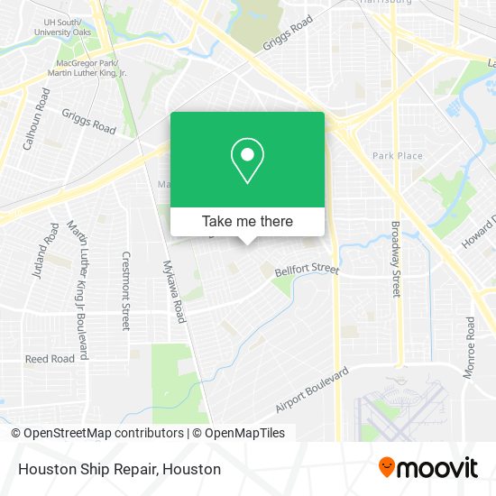 Houston Ship Repair map