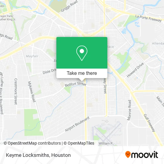 Keyme Locksmiths map