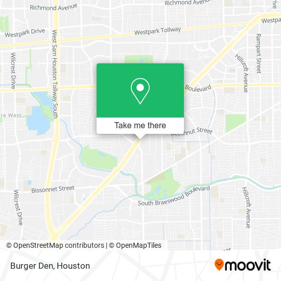 Burger Den map