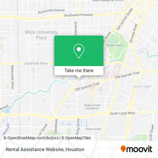 Rental Assistance Website map