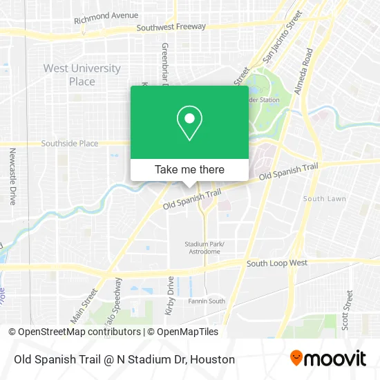 Mapa de Old Spanish Trail @ N Stadium Dr