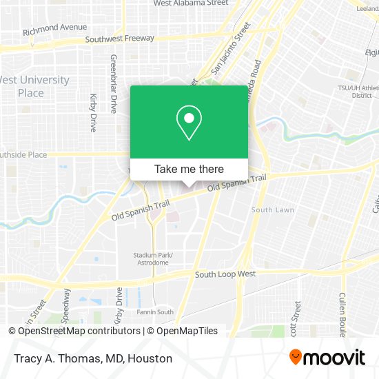 Tracy A. Thomas, MD map