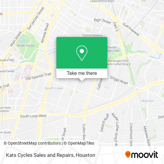 Mapa de Kats Cycles Sales and Repairs