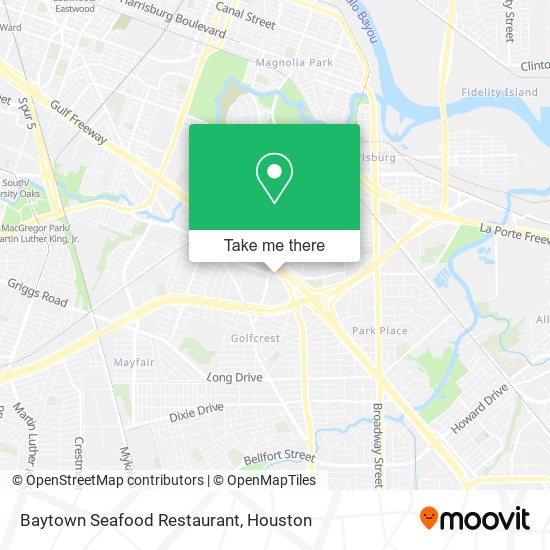 Mapa de Baytown Seafood Restaurant