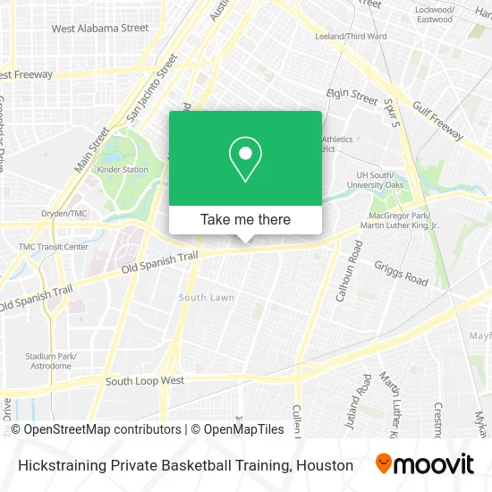 Hickstraining Private Basketball Training map