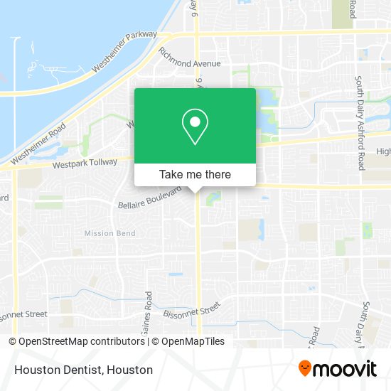 Mapa de Houston Dentist