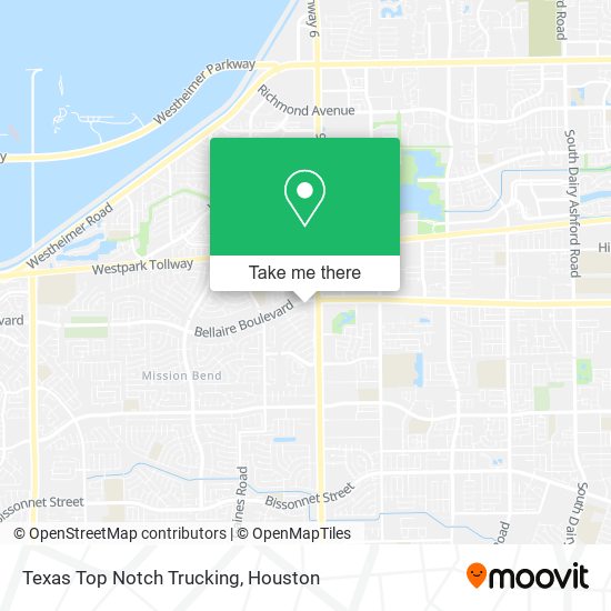 Mapa de Texas Top Notch Trucking