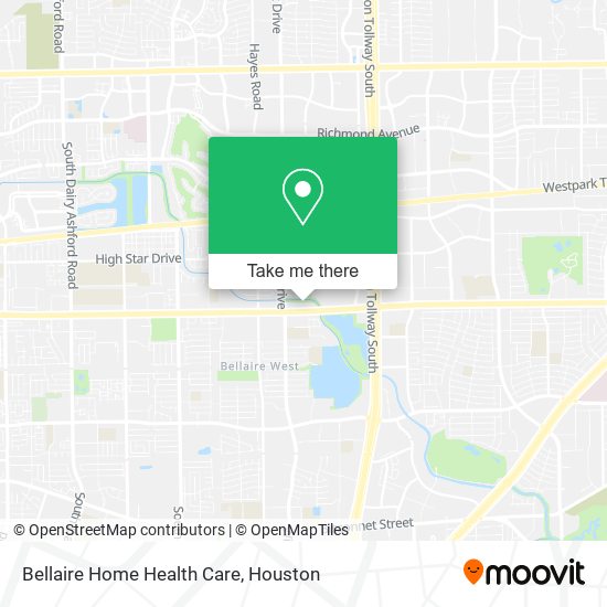 Mapa de Bellaire Home Health Care